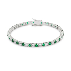 JGI Cubic Zirconia Tennis Bracelet In Multicolor
