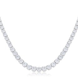 JGI Graduated Cubic Zirconia Necklace for Women In Multicolor