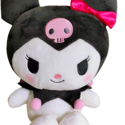 MEHIAZ 10"/26Cm Sanrio Kuromi Plush Doll Lovely Cartoon Kawaii Soft Stuffed Figure Toy 20Cm for Children Girls Fans