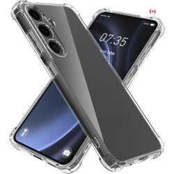 GENER Samsung Galaxy S24 Fe 5G Case - Clear Soft Tpu Shockproof Bumper With Flexible Gasbag Protection, Slim Shock Absorption Cover