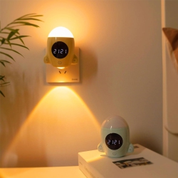 YOULIGHTS 1PCs-Bathroom Night Light, Plugin Led Wall Space Lights \w Remote & Touch Control, Adjustable Brightness, Kid Gifts Ideas Fun Space