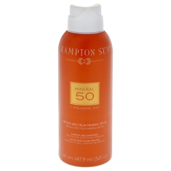 HAMPTON SUN Mineral Plus Hyaluronic Acid Spf 50 By for Unisex - 5 OZ Sunscreen