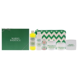 MARIO BADESCU Acne Control Kit By for Unisex - 5 PC 6OZ Acne Facial Cleanser, 8OZ Special Cucumber Lotion, 2OZ Drying Mask, 1OZ Drying Lotion, 0.5OZ
