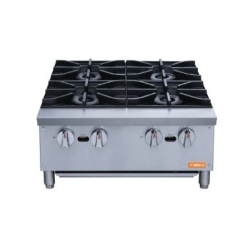 BRIKA EQUIPMENT Brika Bhp-244 Commercial 24" Hot Plate - Natural Gas/propane Conversion Kit Included