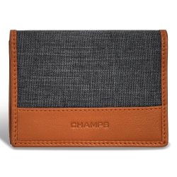 CHAMPS Denim Collection - Leather Cardholder In Multicolor