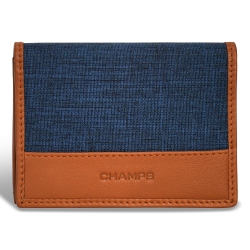 CHAMPS Denim Collection - Leather Cardholder In Multicolor