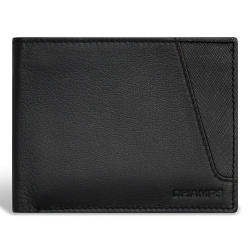 CHAMPS Iconic Collection - Leather Center Wing Wallet In Multicolor