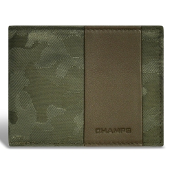 CHAMPS Camo Collection - Leather Top Wing Wallet In Multicolor
