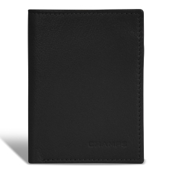 CHAMPS Onyx Collection - Leather Vertical Slim Wallet In Multicolor