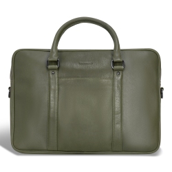 CHAMPS Onyx Collection - Leather Slim Briefcase