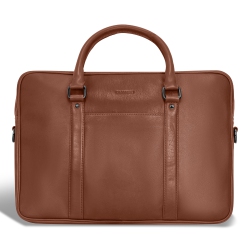 CHAMPS Onyx Collection - Leather Slim Briefcase