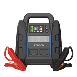 TOPDON V4500 Plus, 2-In-1 4500 Peak Amp Jump Starter & Battery/system Tester, Peak Current Of Up to 4500A