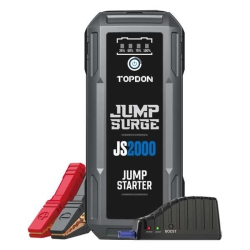 TOPDON Jumpsurge2000, Car Battery Jump Starter, for Up to 8L Gas/6L Diesel Engines, 12V Portable Battery Booster Jump Starter Pack \w Jumper Cables
