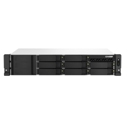 QNAP Ts-873Aeu-4G-Us 8 Bay High-Speed Short Depth Rackmount Rackmount Dual-2.5GBe Nas Amd Ryzen Cpu, 4GB Ddr4 Memory And 2.5GBe (2.5G/1G/100M)