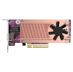 QNAP Qm2-2P10G1Tb 2 X PCie Gen3 Nvme SSD & 1 X 10GBe (10G/5G/2.5G/1G/100M) Port Expansion Card to Enhance Performance
