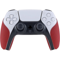 NONE Playvital Sweat-Absorbent Controller Grip for Ps5 Controller, Anti-Skid Soft Rubber Pads Handle Grips for Ps5 Controller, Red