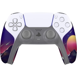 NONE Playvital Sweat-Absorbent Controller Grip for Ps5 Controller, Anti-Skid Soft Rubber Pads Handle Grips for Ps5 Controller, The Cyber Moon