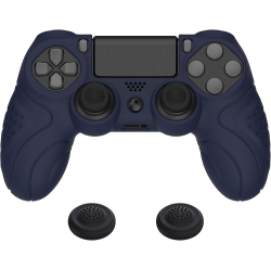 NONE Playvital Guardian Edition Ergonomic Soft Anti-Slip Controller Case Cover for Ps4, Rubber Protector Skin \w Caps for Ps4 Slim/pro