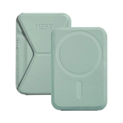 MOFT Snap-On Phone Stand & Wallet Movas - Magsafe Compatible -Seafoam