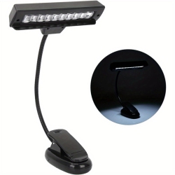 YOULIGHTS Portable Music Stand Light, Flexible Neck Clip Reading Light With USB Interface, Music Stand Light, Night Reading, Workbench