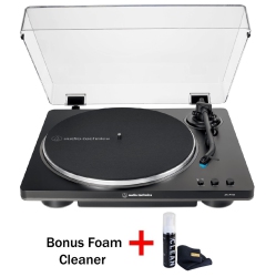 AUDIO-TECHNICA At-Lp70X Fully Automatic Belt-Drive Turntable (Black/silver) - Bonus Gadget Cleaner Included