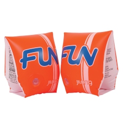 POOL CENTRAL 9" Inflatable Fun Swimming Pool Arm Floats - Set Of 2 In Orange
