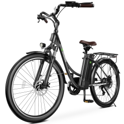 ISINWHEEL U2 Adults Commuting Electric Bike (500W Motor/ 90Km Range/ 32Km/h Top Speed/26" Tires/shimano 7 Speed/dual Suspension/ul 2271/2789