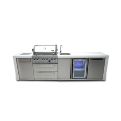 MONT ALPI 400 Deluxe Island With A Beverage Center - Marine Grade Stainless Steel