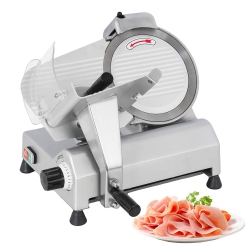 GORILLAROCK A-250Es10-3 Meat Slicer Commercial | Electric Food Slicer With 10-Inch Stainless Steel Blade | Aluminum Body | Low Noise | 110V