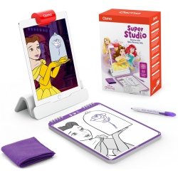 OSMO - Super Studio Disney Princess Starter Kit for Ipad - Ages 5-11 - Drawing Activities - ( Ipad Base Included)