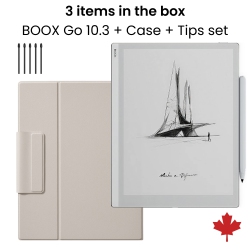BOOX Go 10.3 E-Ink Tablet + Original Magnetic Cover + Pen Tips Bundle
