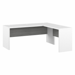 KATHY IRELAND Office By ® Echo 72W L Shaped Computer Desk - Pure White/modern In Gray