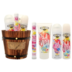 CUBA La Vida By for Women - 4 PC Gift Set 3.3OZ Edp Spray, 1.17OZ Edp Spray, 6.6OZ Body Spray, 6.6OZ Body Lotion