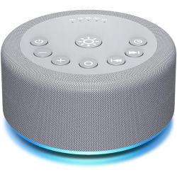 NONE Sleep Sound Machine Noise Machine 30 Non Looping Sounds 36 Adjustable Volume Memory Function Brown Noise Sounds Machine for Baby Kids Adult, Grey