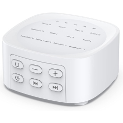 NONE Sound Machines With 25 Soothing Sounds 36 Volume Levels 5 Timers Portable Memory Function Sleep Noise Machine for Home Office In White