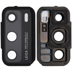 ESOURCE PARTS Replacement Back Camera Lens With Bracket Compatible With Huawei P40 (Black)