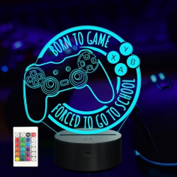 YOULIGHTS Game Night Light, Game Lamp for Kids, Game Console Night Light Gift, Christmas Holiday Birthday Gifts for Boys Boyfriend Him, Born to Game