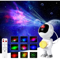 YOULIGHTS Astronaut Galaxy Projector Night Light, Galaxy Light Projector for Bedroom, \w Moon Lamp, Remote Timer And 360°Adjustable, Gift for Baby