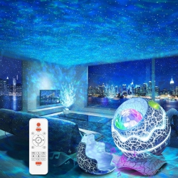 YOULIGHTS Star Projector, Galaxy Projector for Bedroom, Remote Control & Noise Bluetooth Speaker, 14 Colors Led Night Lights In White