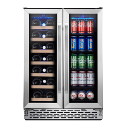 TCL 20- Bottle Capacity Dual Zone Built In/ Freestanding Wine Cooler