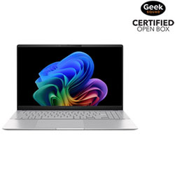 Open Box - ASUS Vivobook S 15 OLED 15.6" Copilot+ PC Laptop - Cool Silver (Snapdragon X Plus/16GB RAM/512GB SSD)