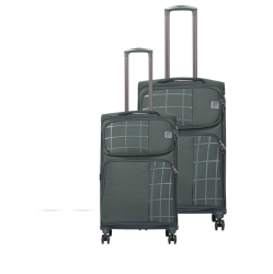 EMBLEM Falcon 24"/28"set Of 2 Checkin Softside Spinner Luggage, 1200D Lightweight With 360 Degree Wheels, And Expandable Trolley Bag In Grey