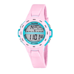CALYPSO BY FESTINA Boys / Girls Digital Watch, 35MM Round Colorful Digital Watches for Kids \w Alarm, Chronograph, Timer, Light, Day Calendar