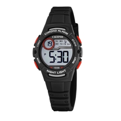 CALYPSO BY FESTINA K5852 - 33MM Girls Digital Sports Watch \w Night Light, Silicone Strap, Chronograph, Dual Time, Timer, Day And Date, Water