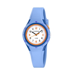 CALYPSO BY FESTINA 29MM Kids Analog Glow Watch, for Boys / Girls, Quartz, Silicone Strap, Light Up Button, Day And Date Calendar - K5856 In Multicolor