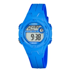 CALYPSO BY FESTINA K5849 - 35MM Round Kids Digital Sports Watch, Quartz, Silicone Strap, Chronograph, Alarm, 12H/24H, Day, Date, Month, Water