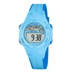 CALYPSO BY FESTINA K5849 - 35MM Round Kids Digital Sports Watch, Quartz, Silicone Strap, Chronograph, Alarm, 12H/24H, Day, Date, Month, Water