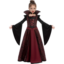 GENER Royal Vampire Costume for Girls – Halloween Dress Up, Role-Playing, Cosplay & Vampire-Themed Parties. 3-14 Years In Multicolor