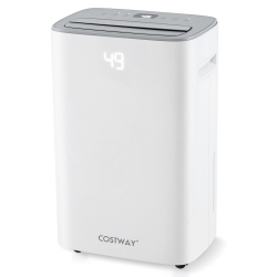COSTWAY 52 Pint Dehumidifier for Basement 4500 Sq. Ft Portable Dehumidifier 24H Timer
