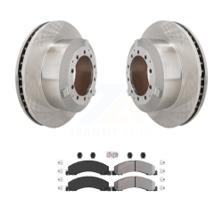 TRANSIT AUTO Rear Brake Rotor & Semi-Metallic Pad Kit for Ram Dodge Sterling Truck 4500 5500 Bullet 45 K8A-107162